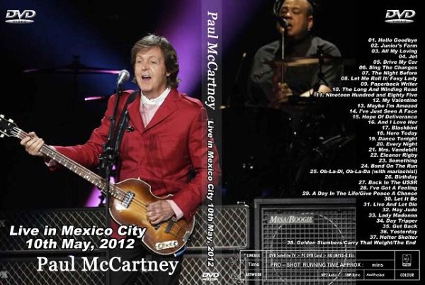 画像1: DLポール・マッカートニー2012年メキシコ PAUL McCARTNEYbeatles DL (1)