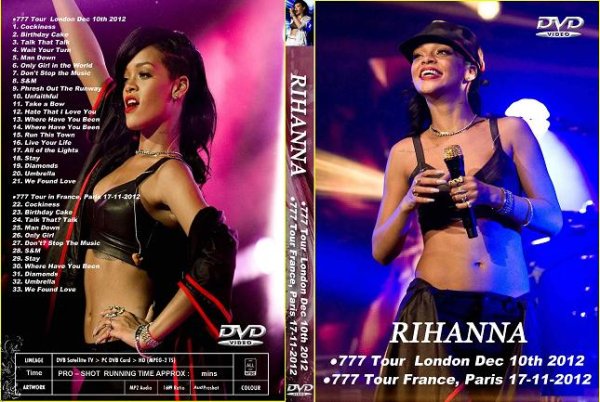 画像1: リアーナ 777 TOUR ロンドン+パリ豪華(2)本立高画質 Rihanna (1)