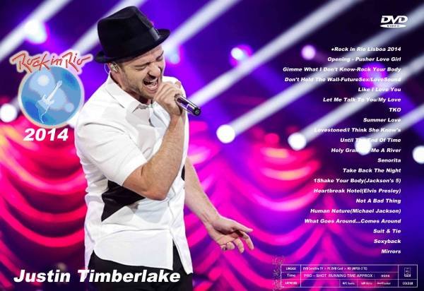 画像1: ジャスティンティンバーレイク 2014 RIO Justin Timberlake DVD (1)