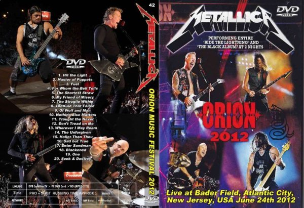 画像1: 42 メタリカ Orion2012-Black Album Metallica DVD (1)