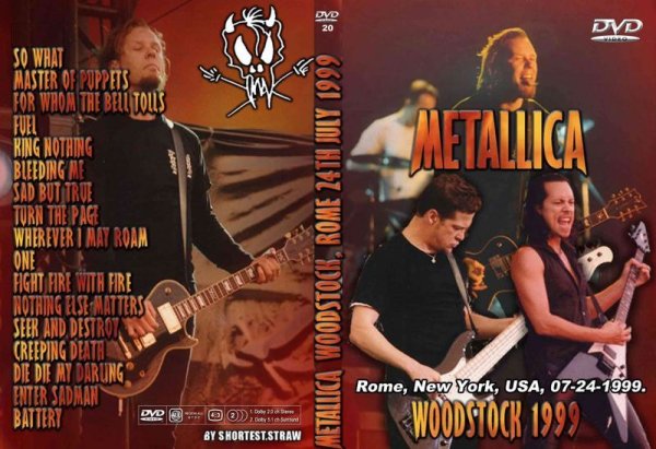 画像1: 20 メタリカ Woodstock 1999 Metallica DVD (1)