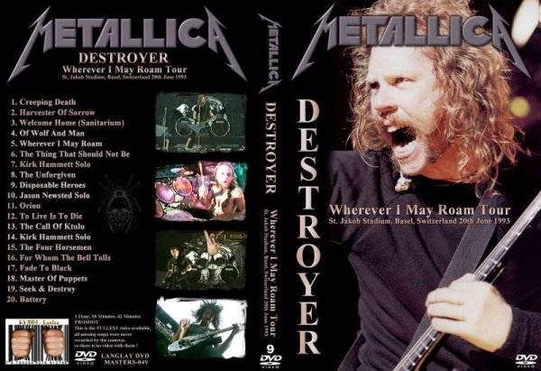 画像1: 9 メタリカ スイス全盛期 1993 Metallica DVD (1)