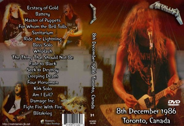 画像1: 31 メタリカ 初期トロント カナダ1986 Metallica DVD (1)