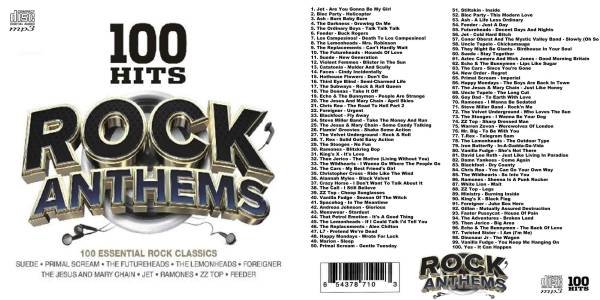 画像1: 6■100 Hits-Rock Anthems オムニバス MP3CD Ramones Jet CD (1)