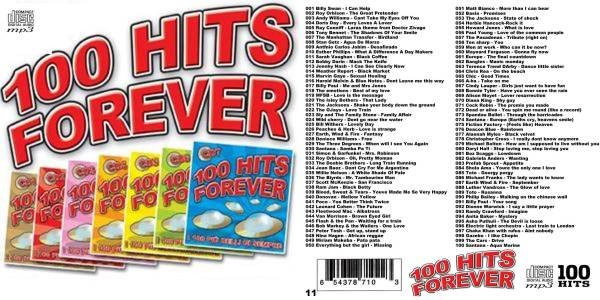 11□100 Hits-Forever 70s 80s 90s MP3CD オムニバス Toto CD - souflesｈ 音楽工房