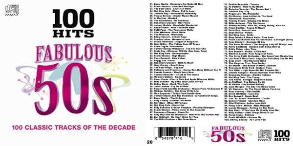 画像1: 20■100 Hits-Fabulous 50s MP3CD オムニバ Dean Martin CD (1)