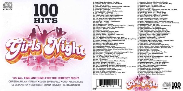 画像1: 49■100 Hits-Girls Night Nelly Cardigans MP3CD CD (1)