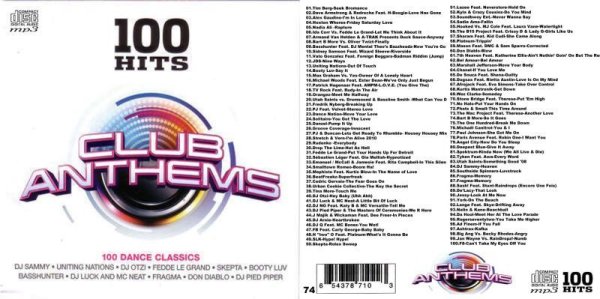 画像1: 74■100 Hits-Club Anthems Tim Berg Alex Gaudino MP3CD (1)