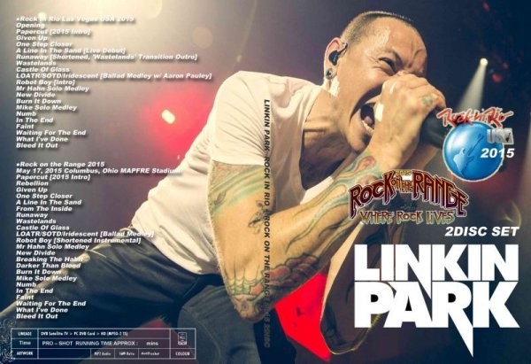 画像1: リンキンパーク 2枚2015 RIO+Range LINKIN PARK DVD (1)