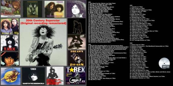 Z2□ T.Rex 20th Century Superstar MP3 Marc Bolan CD - souflesｈ 