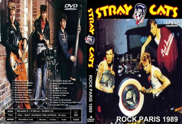 画像1: 8 ストレイキャッツ Brian Setzer パリ 1989 Stray Cats DVD (1)