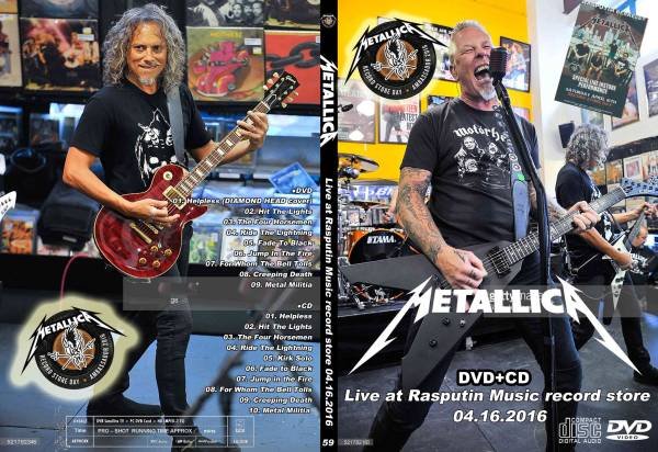 画像1: 59 メタリカ CD付 Rasputin Music record Live Metallica DVD (1)