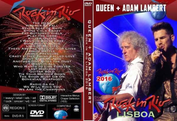画像1: 11 Queen + Adam Lambert　 ROCK IN RIO 2016 クイーン DVD (1)