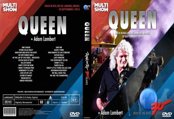 画像1: 9 Queen + Adam Lambert ROCK IN RIO 2015 クイーン DVD (1)