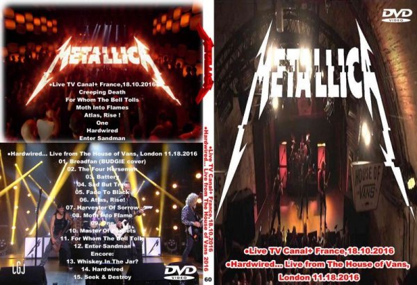 画像1: 60 メタリカ 2016高画質プロショット２本立 Metallica DVD (1)