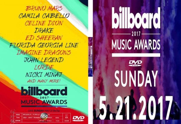 画像1: 2017 Billboard Music Awards DVD Nicki Minaj Bruno Mars Celine Dion (1)