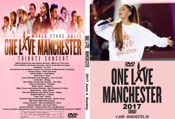 画像1: One Love Manchester 2017 Ariana Grande Justin Bieber アリアナグランデ ジャスティンビーバー DVD (1)