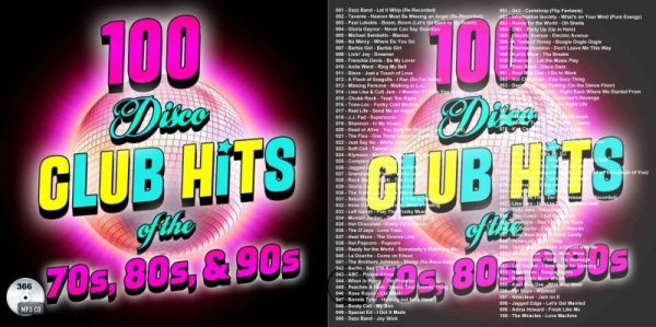 画像1: 366■100 Disco Club Hits Of The 70s 80s & 90s MP3-CD (1)