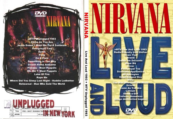 画像1: ニルバーナ Live And Loud＋MTV Unplugged 1993 NIRVANA DVD (1)