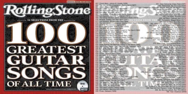 画像1: 418■Rolling Stone Magazine 100 Greatest Guitar Songs Of All Time Rolling Stones Queen Nirvana Aerosmith CD (1)