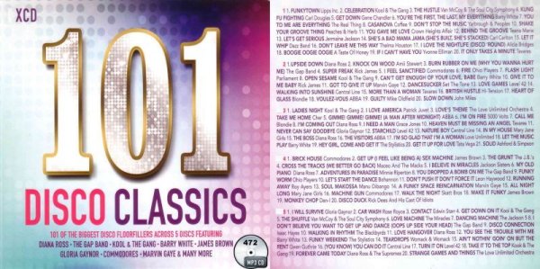 画像1: 472■101 Disco Classics Diana Ross Marvin Gaye Kool & The Gang James Brown CD (1)