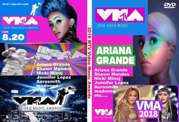 画像1: 2018 MTV Video Music Awards DVD (Ariana Grande Shawn Mendes Nicki Minaj Jennifer Lopez Aerosmith Madonna (1)