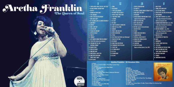 画像1: A26■アレサ・フランクリン Queen Of Soul + 30 Greatest Hits Aretha Franklin MP3-CD (1)