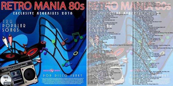 画像1: 585■Retro Mania 80s Disco Funky (Queen Culture Club ABBA Duran Duran MP3 CD (1)