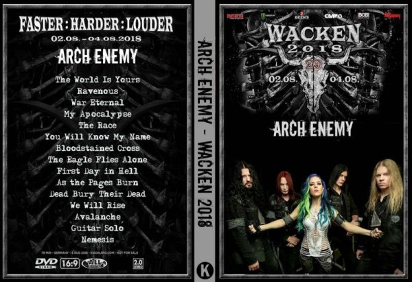 画像1: 14 アーチエネミー  2018 Wacken ARCH ENEMY DVD (1)