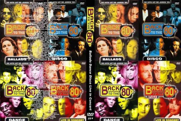 画像1: 25▼4枚 80年代 Back to the 80's Ballads Dance Disco Live in Concert DVD (1)