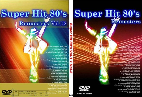 画像1: 24▼2枚 Super Hit 80's 1&2 (Duran Duran Cyndi Lauper Culture Club Dead Or Alive Michael Jackson DVD (1)