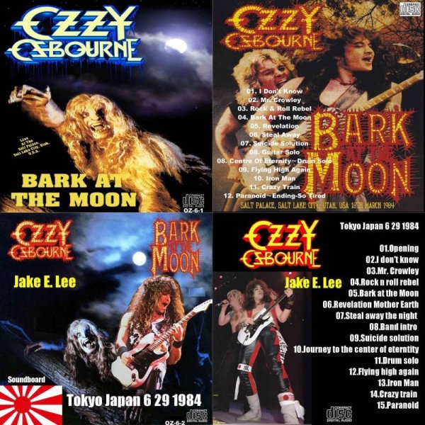 画像1: OZ-6■2枚Jake E. Lee BARK AT THE MOON 84 厚生年金84年貴重サウンドボード音源 Ozzy Osbourne オジーオズボーン CD (1)