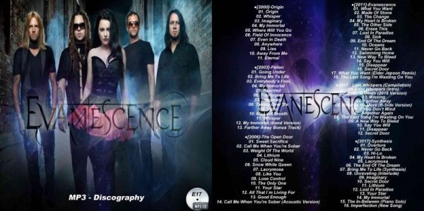 画像1: E14■エヴァネッセンス 2021 Discography Evanescence MP3 CD (1)