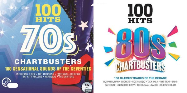 画像1: 69■100 Hits-70s 80s Chartbusters (T. Rex Duran Duran Jacksons Kate Bush MP3 CD (1)