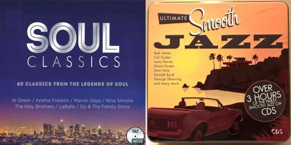 画像1: 162■SOUL CLASSICS+Ultimate Smooth Jazz (Marvin Gaye Aretha Franklin CD (1)