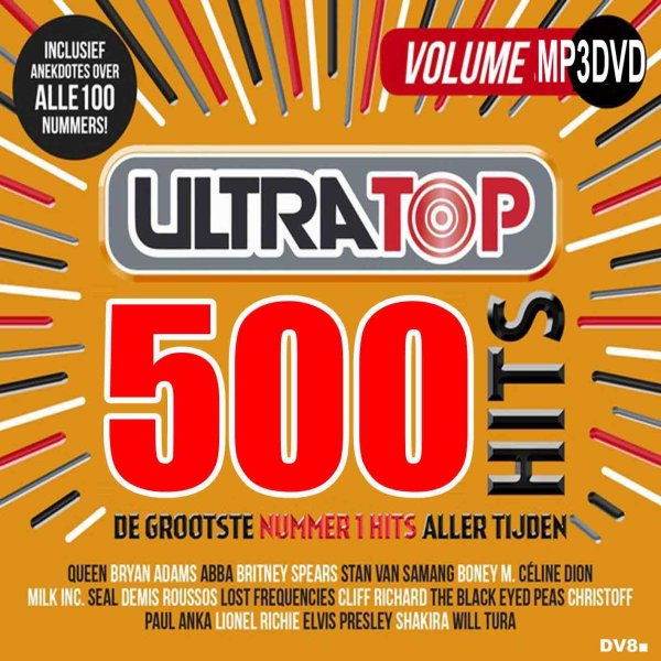 画像1: DV8■Ultratop 500 Hits (ABBA Queen Rihanna Elvis Presley Lady Gaga MP3DVD (1)