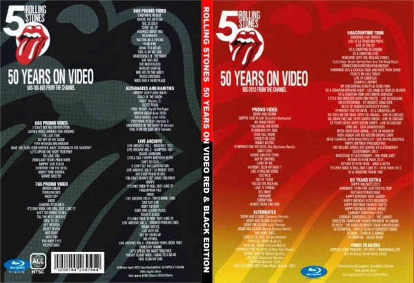 画像1: ブルーレイ 2枚ローリングストーンズ 50 Years Red & Black Edition Rolling Stones  (1)