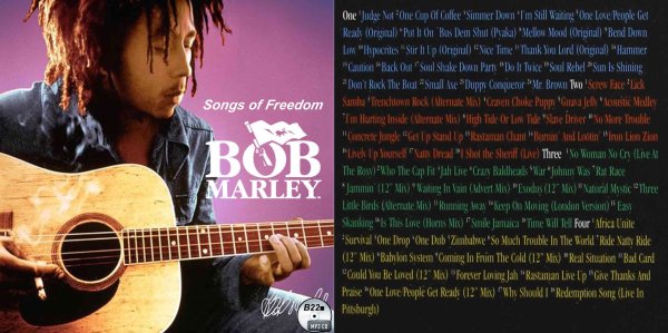 画像1: B22■ボブ・マーリーBob Marley Songs of Freedom MP3 CD (1)
