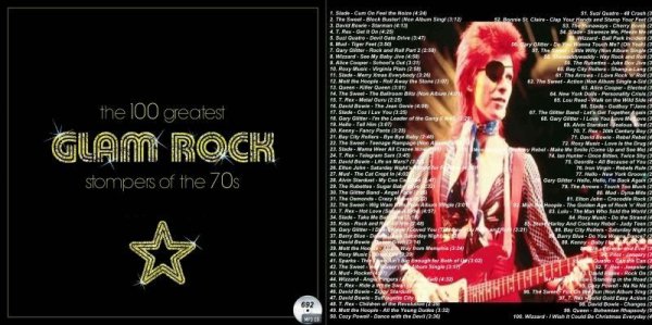 画像1: 692■100 Greatest Glam Rock (David Bowie T.Rex Suzi Quatro Slade Queen CD (1)