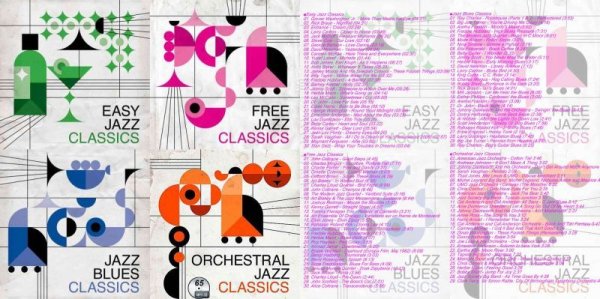 画像1: 65■ジャズ４オムニバス Jazz Classic Easy Free Blues Orchestral MP3CD (1)