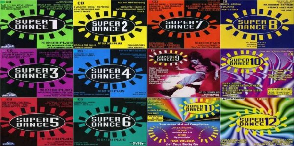 画像1: DV99■Super Dance 90s Vol.1-12 343曲 MP3DVD (1)