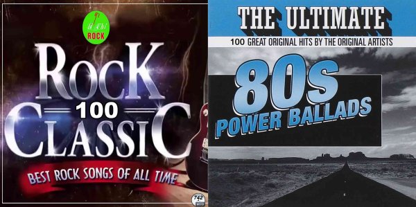 画像1: 742■200曲100 Best Rock■100 80s Power Ballads CD (1)