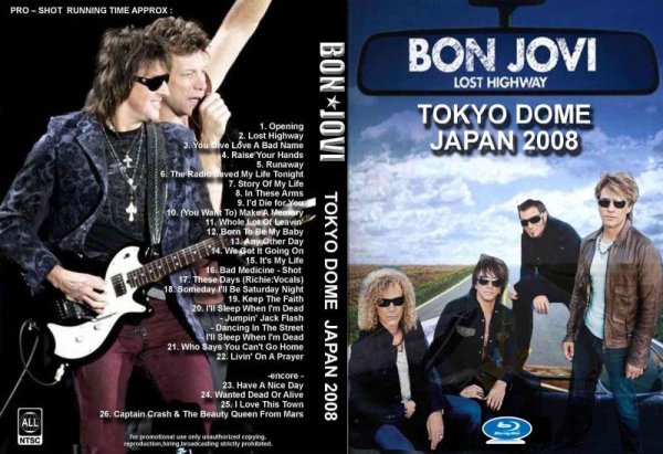 画像1: ブルーレイ ボンジョビ 東京ドーム 2008 BON JOVI  (1)