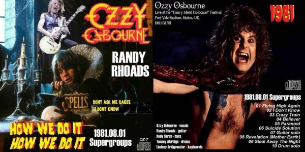 画像1: OZ-7■ランディローズ貴重サウンドボード音源 Ozzy Osbourne オジーオズボーンRandy Rhoads CD (1)