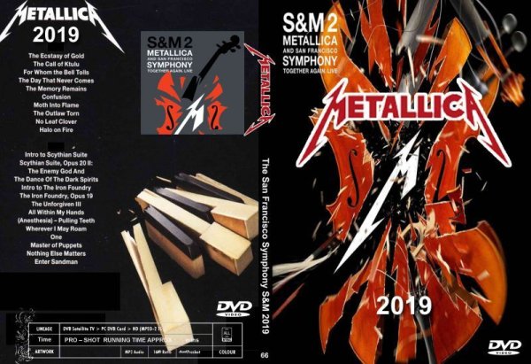 画像1: 66 メタリカ 2019 Symphony & METALLICA S&M DVD (1)