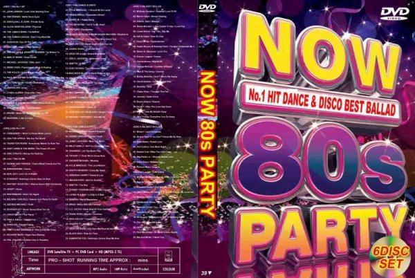 画像1: 39▼6枚 NOW 80s PARTY 134曲 No.1ディスコバラード DVD (1)