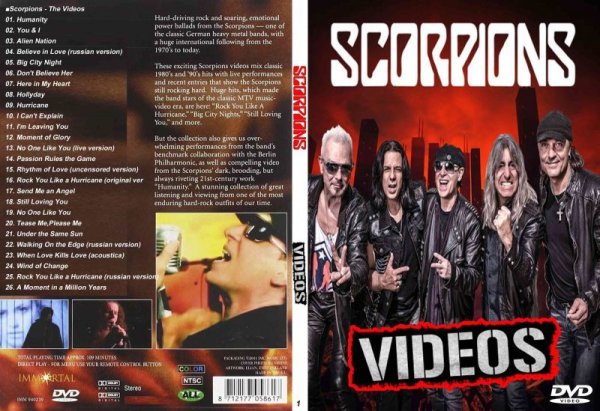 画像1: スコーピオンズ1 The Videosプロモ集 Scorpions DVD (1)
