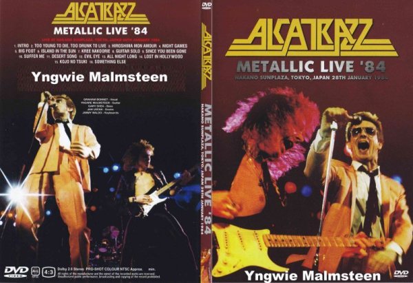画像1: アルカトラス Japan 1984.1.28 イングヴェイ・マルムスティーン Alcatrazz DVD (1)