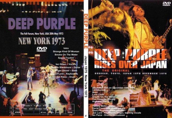 画像1: ディープパープル 4 Japan 1975 New York 1973 Deep Purple DVD (1)