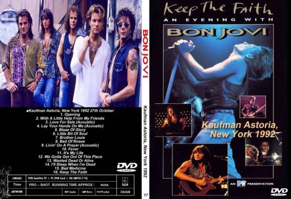 画像1: 17 BON JOVI New York 1992 DVD (1)